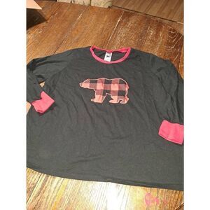 XXL Mad Dog Concepts Red Black Buffalo Plaid Pullover Cotton Long Sleeve Shirt